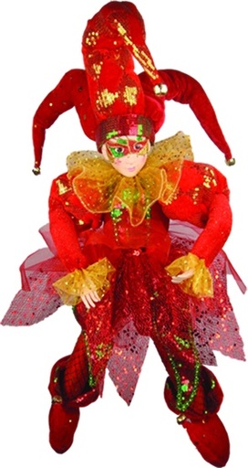 [TP008-24] 24" Hanging Jester - Red