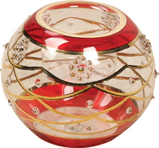 [UN042] Glass Candleholder, 9cm