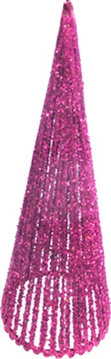 [XQ016-R] 30cm Sisal Cone Tree - Red