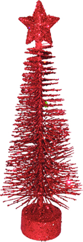 [XQ023-R] 20cm Mini-Tree Centrepiece - Red