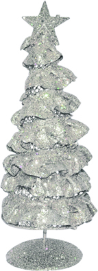 [XQ024-S] 20cm Mini-Tree Centrepiece - Silver