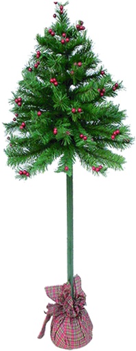 [YZ120J50] 5' Christmas Tree with berries and lights
