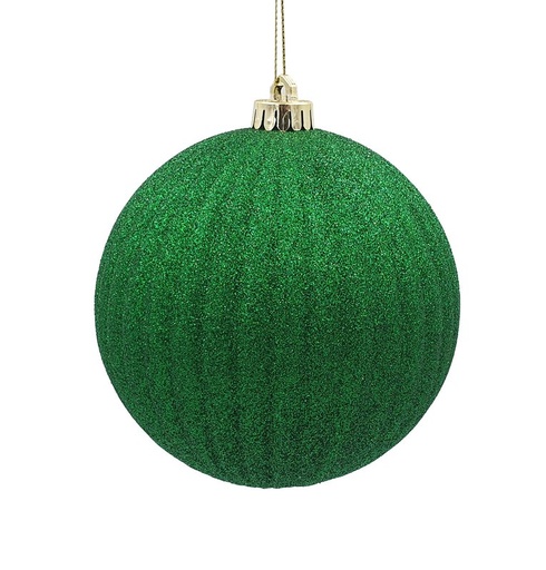 [HT019-G] 15cm Glitter Pumpkin Ball - Green