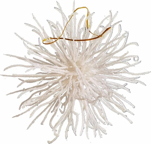 [EY214-W] 18cm Prickly Burst - White