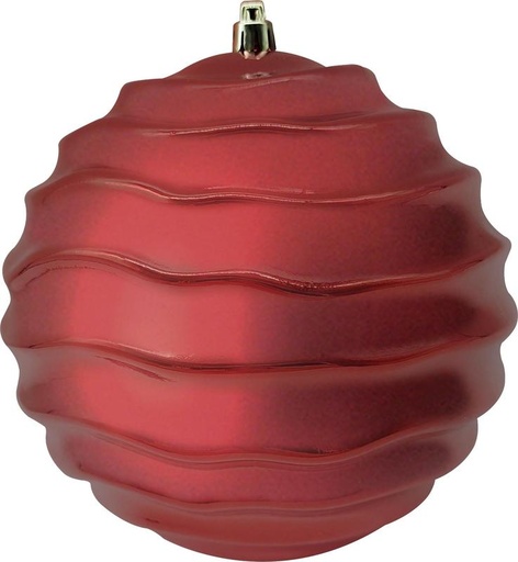 [GT022-R] 15cm Matte Wavy Ball - Red