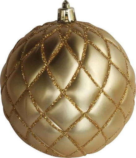 [GT034-GD] Glittered Matte Ball, 12cm
