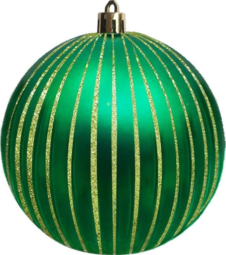 [GT045-G] 10cm Glittered Matte Ball - Green