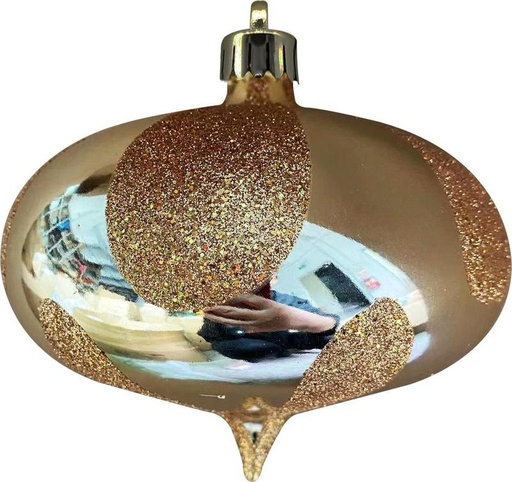 [GT046-GD] Glittered Shiny Drop, 15cm