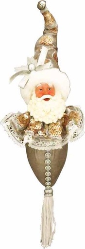 [TP098] 30cm Hanging Santa - Silver