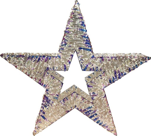 [TX004-100] 100cm Light-Up Star, White Light