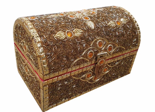 [RM188] Gold Jewelry Box, 51cm x 36cm x 36cm