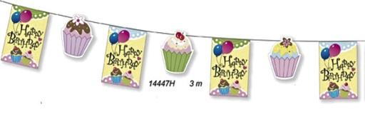 [FD14447H] Happy Birthday Bunting, 3m