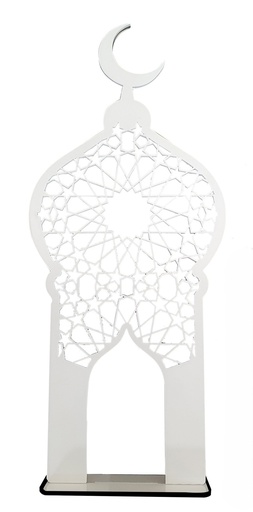 [RM217] 31cm High Acrylic Mosque Centerpiece, White