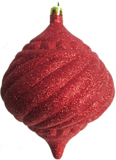[JN064] 13cm Glittered Onion - Red