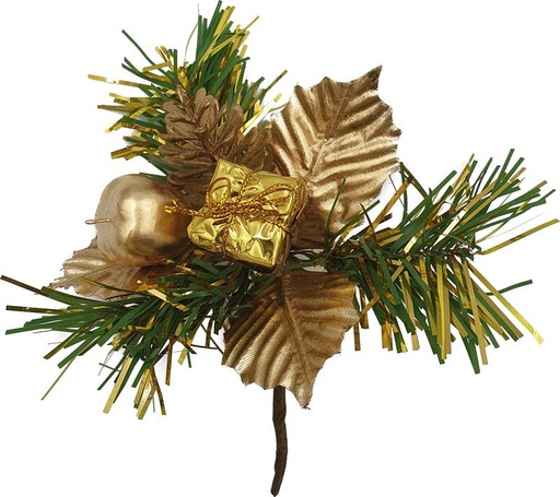 [DZ025-GD] 14cm Christmas Pick - Gold