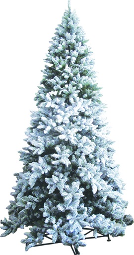 [RF3139-10GT] 10' (3m) Flocked Tree - Snowy, 175cm bottom diameter, 2325 Tips