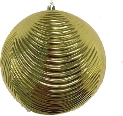 [GT093-GD] Wavy Ribbed Ball, 12cm