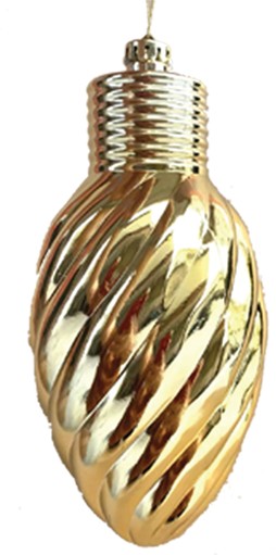 [GT091-GD] Ridged Oval Teardrop, 27cm