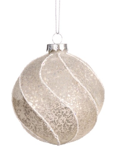 [GW040-A] Swirl Glass Ball, 8cm