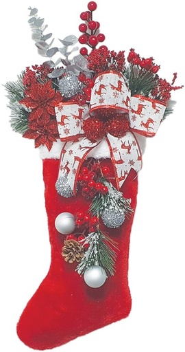 [REF266] Decorated Stocking, 55cm