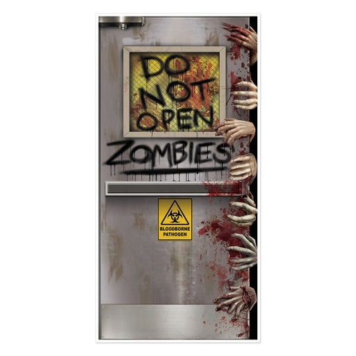[00037] Zombies Lab Door Cover, 1.5m