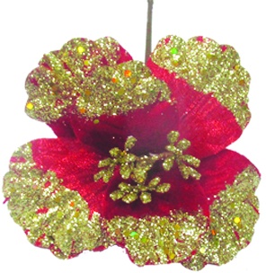 Glittered Poinsettia